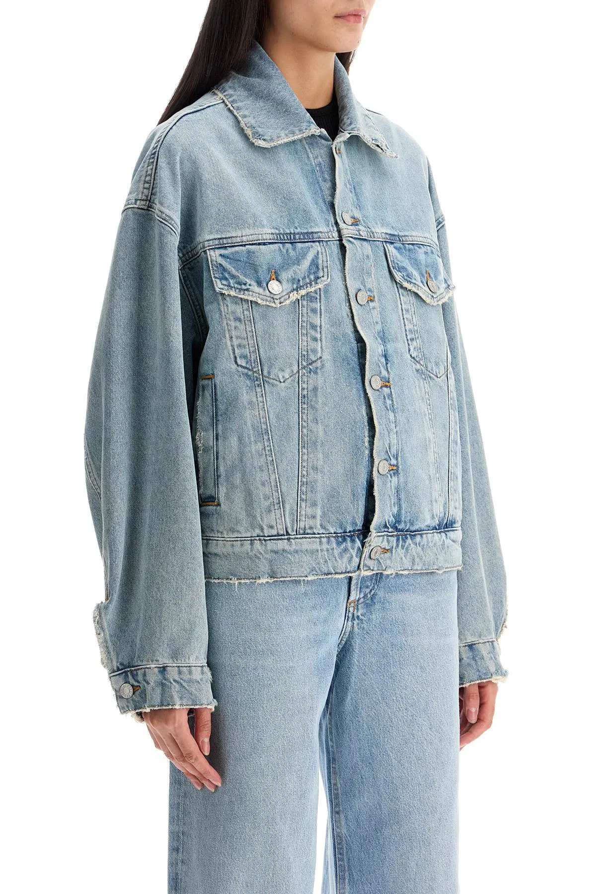 Ae Women's blue Dalton Balloon Jacket With