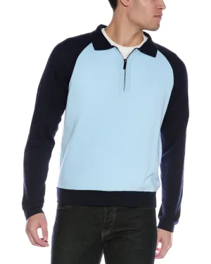 Alashan Cashmere-Blend 1/4-Zip Mock Sweater