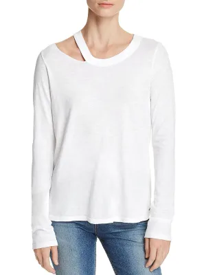 Alexa Womens Cotton Cut Out T-Shirt