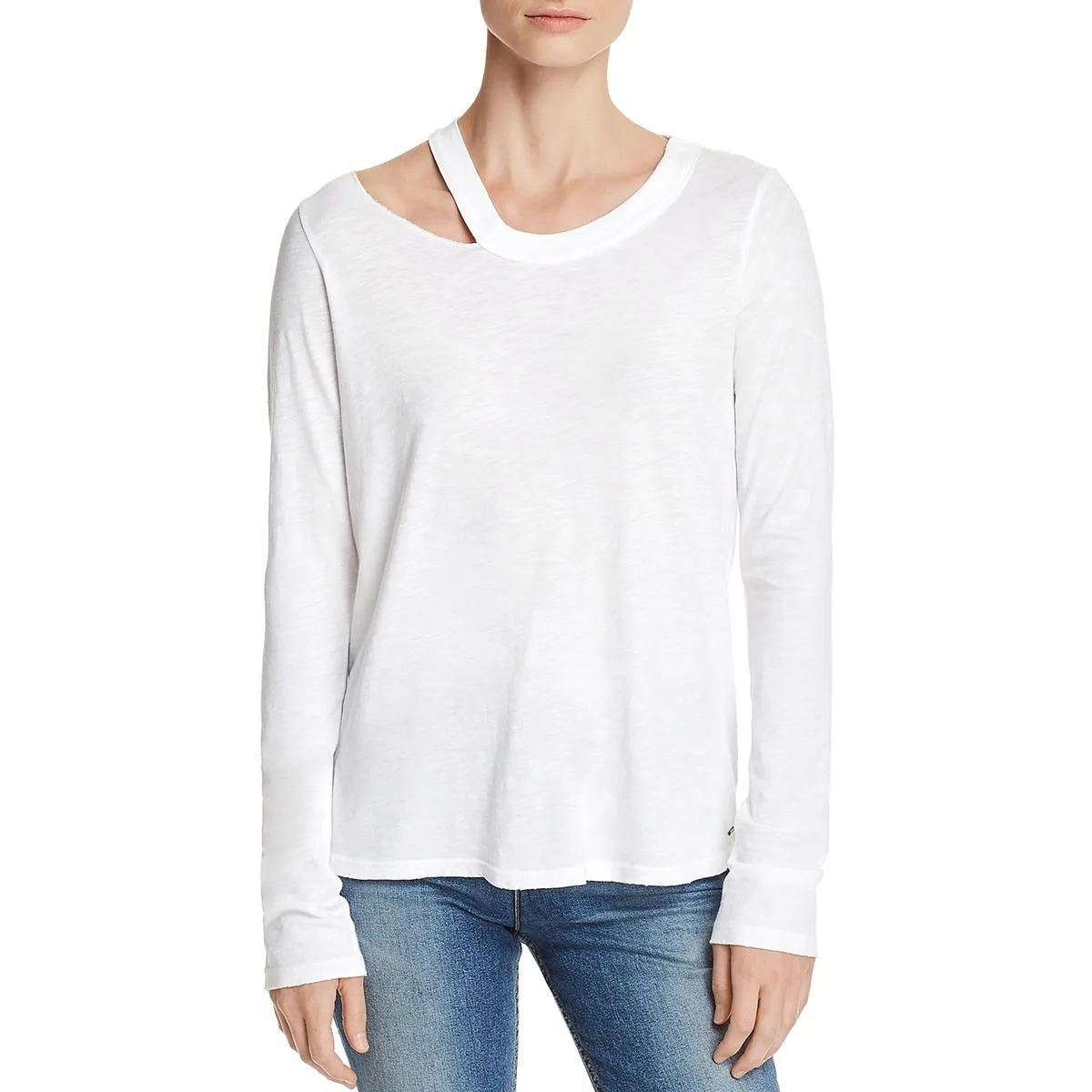 Alexa Womens Cotton Cut Out T-Shirt