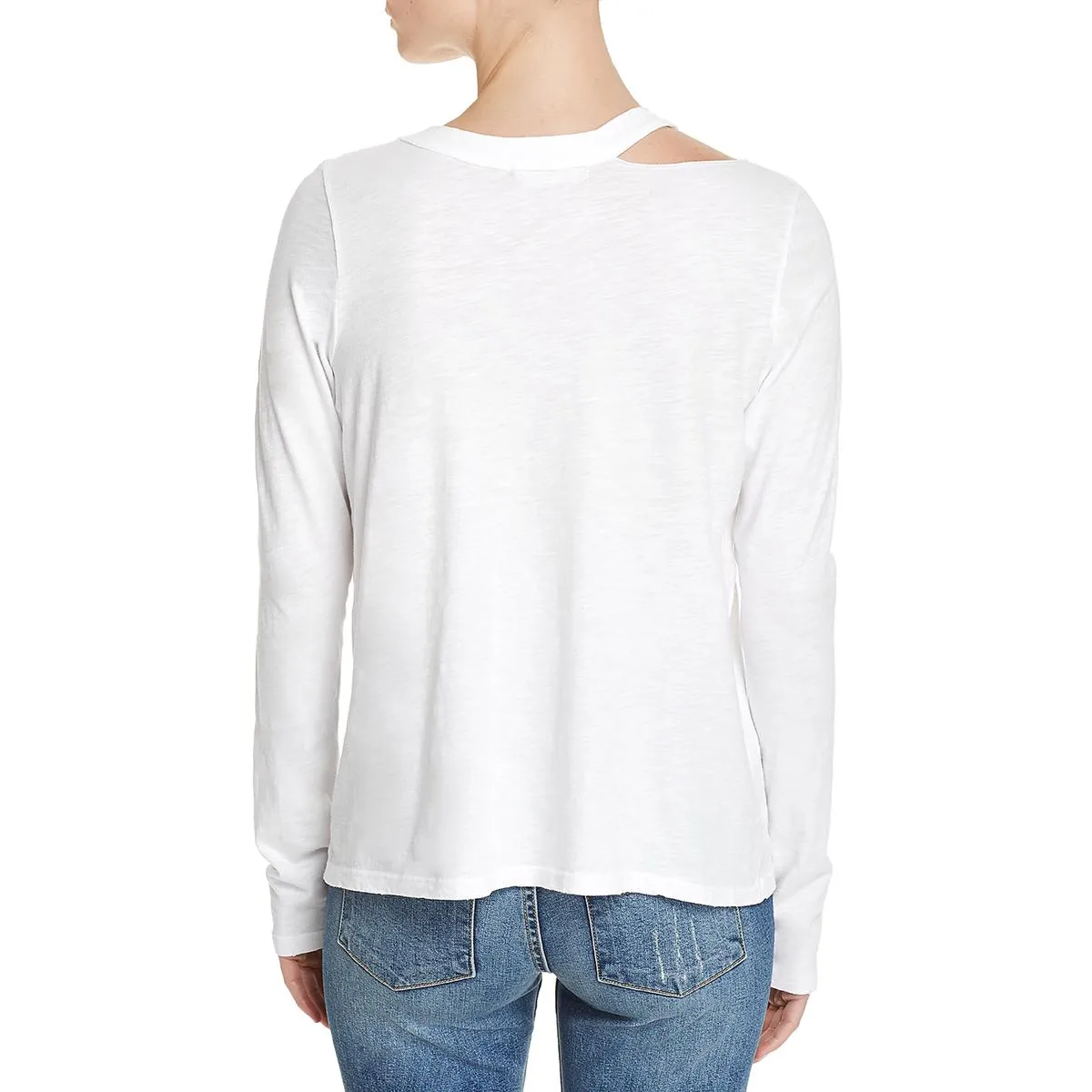 Alexa Womens Cotton Cut Out T-Shirt