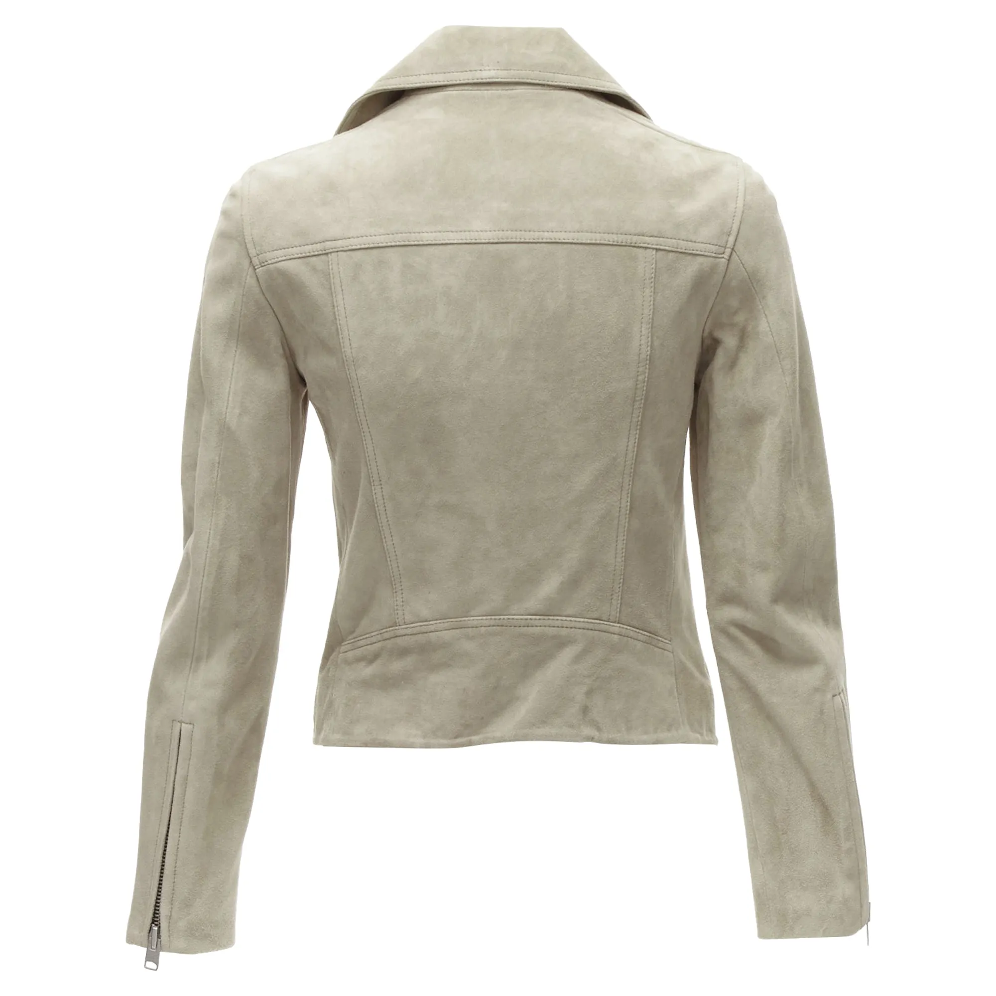 All Saints Dalby goat suede hardware classic biker jacket
