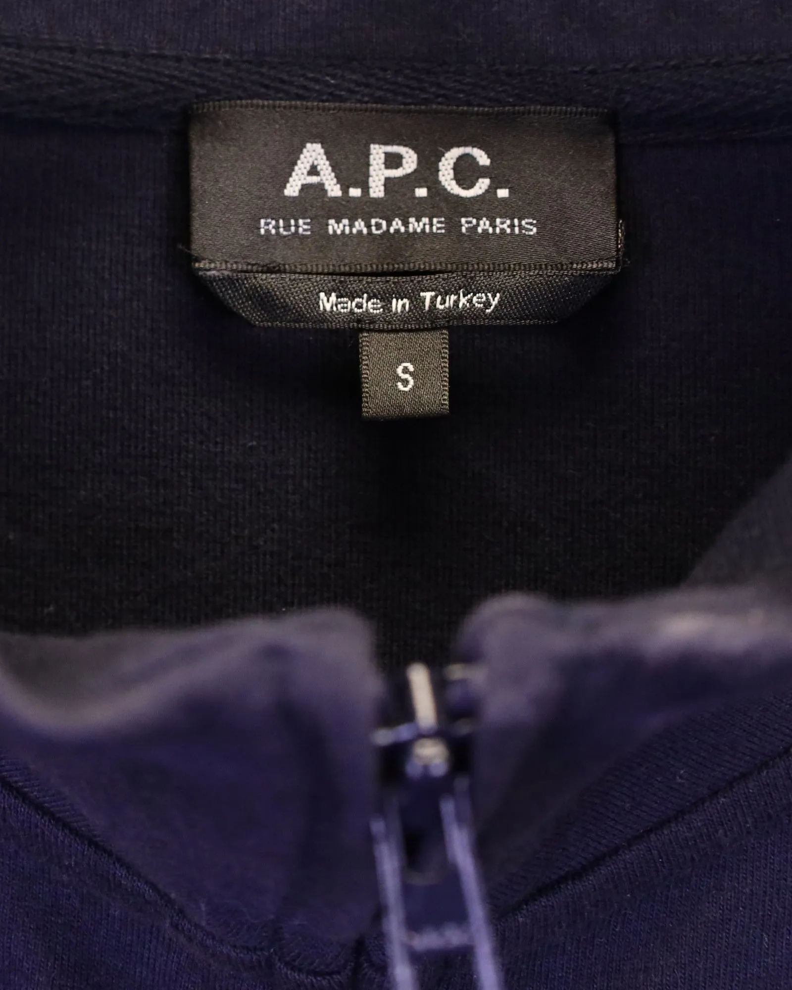 A.P.C. Track Jessy Jacket in Navy Blue Cotton