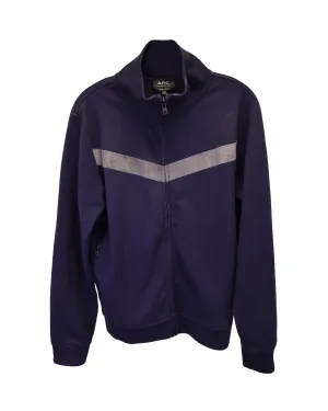 A.P.C. Track Jessy Jacket in Navy Blue Cotton