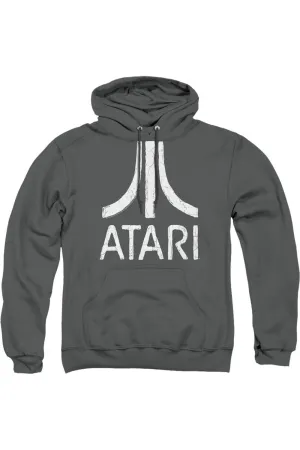 Atari Rough Logo Adult Pull Over Hoodie