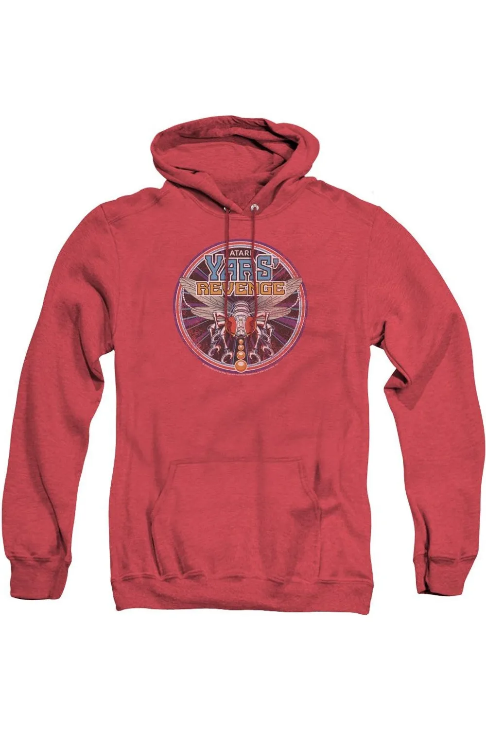 Atari Yars Revenge Patch Adult Heather Hoodie