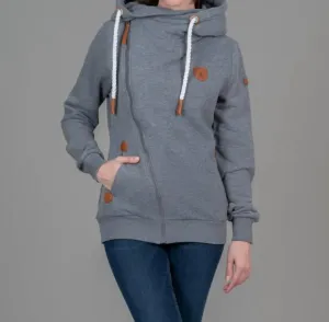 Athena Hoodie Sweatshirt In Dark Heather Grey