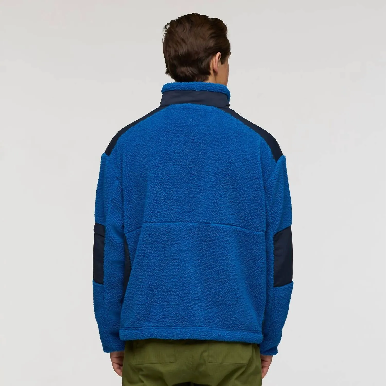 Bacano Fleece Jacket In Atlantic & Carbon