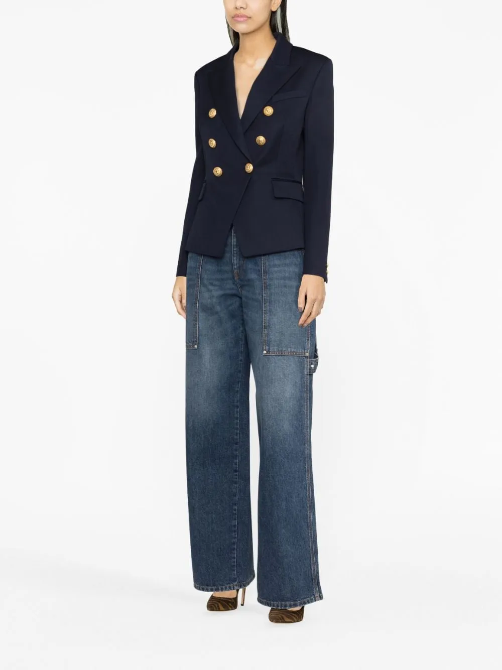 Balmain Women's Jackets blue