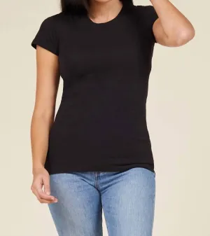 Basic Crew Tee In Black