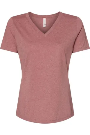 BELLA   CANVAS Women´s Relaxed Heather CVC V-Neck Tee