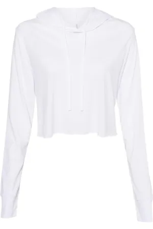 BELLA   CANVAS Womens Triblend Crop Long Sleeve Hoodie