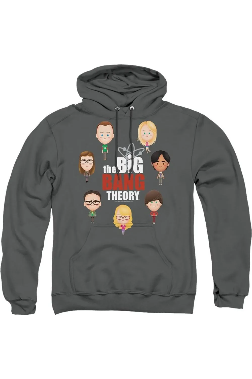 Big Bang Theory Emojis Adult Pull Over Hoodie / Hooded Sweatshirt