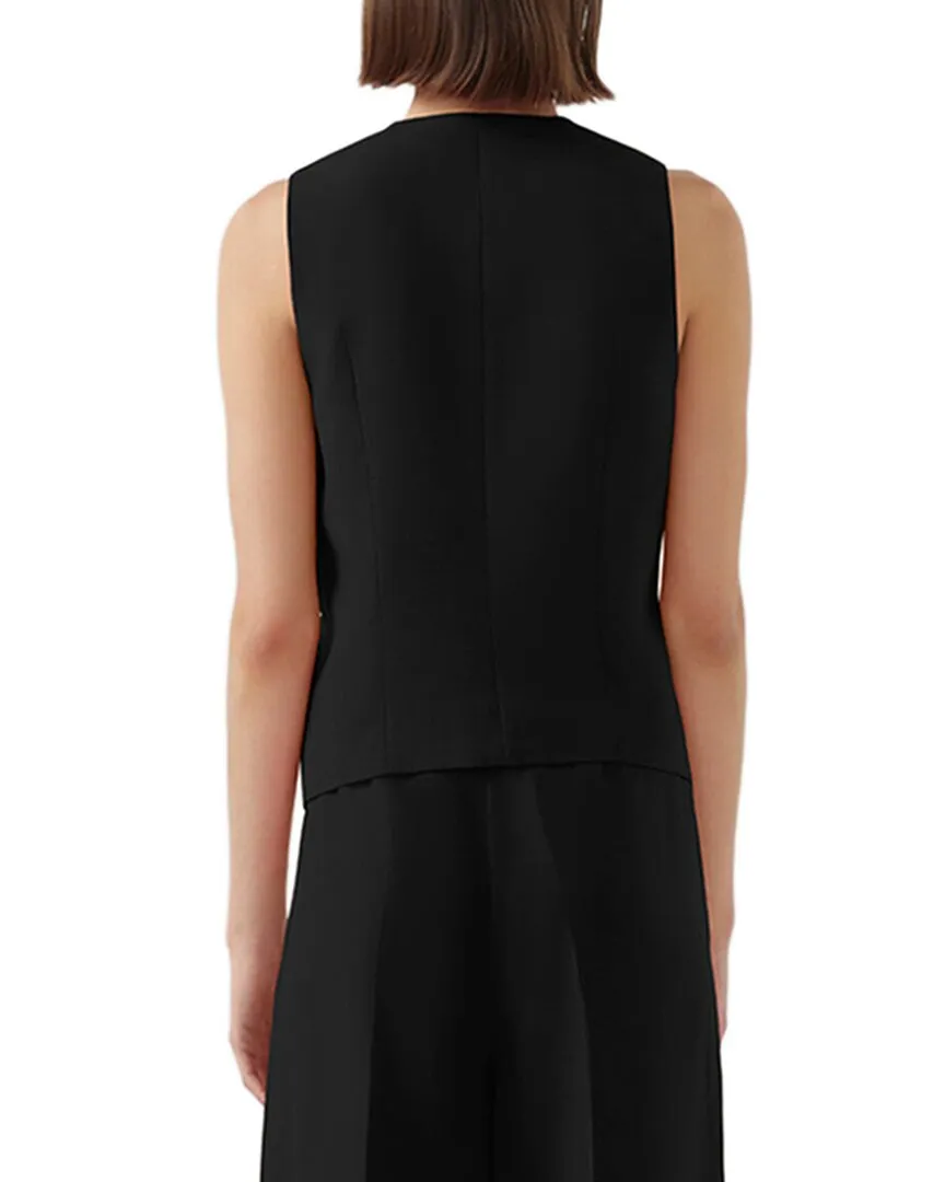 Bird & Knoll Emelio Linen-Blend Vest