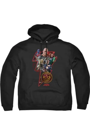 Black Adam Black Adam Character Bolt Adult Pull Over Hoodie / Hooded Sweatshirt