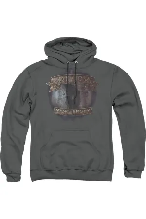 Bon Jovi New Jersey Adult Pull Over Hoodie