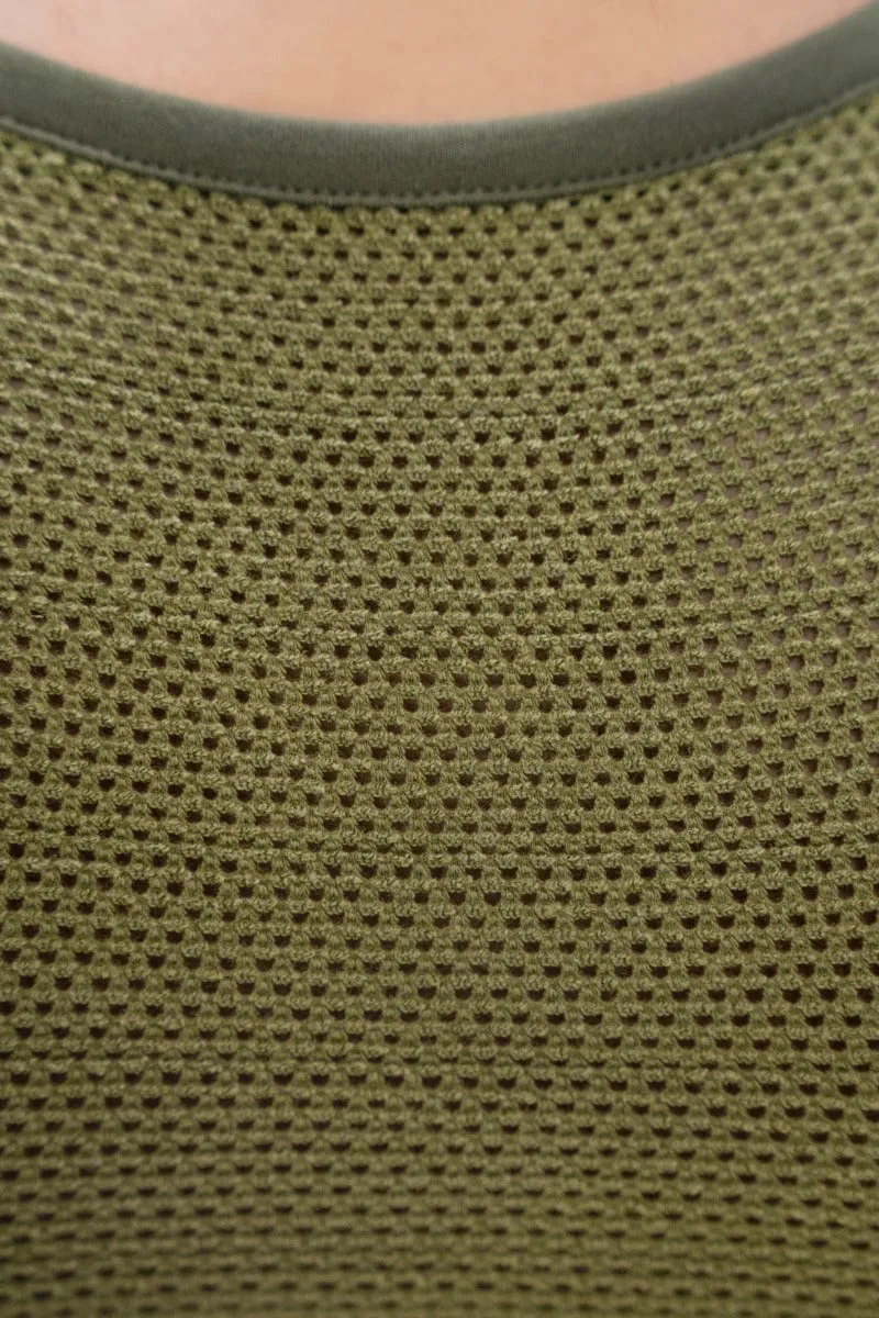 Boston PYRATEX® Open Back Bra Top | Green Ash