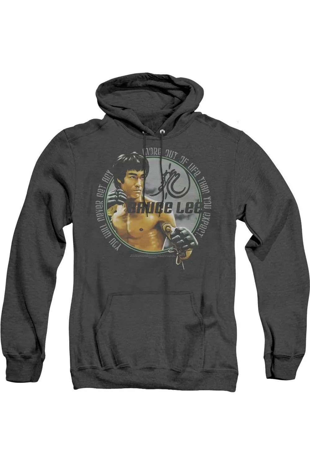 Bruce Lee Expectations Adult Heather Hoodie