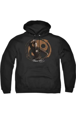 Bruce Lee Jeet Kun Do Pose Adult Pull Over Hoodie