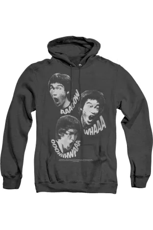 Bruce Lee Sounds Of The Dragon Adult Heather Hoodie