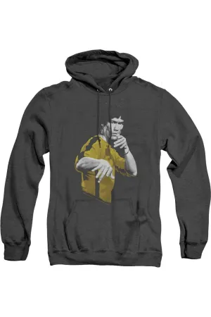 Bruce Lee Suit Of Death Adult Heather Hoodie