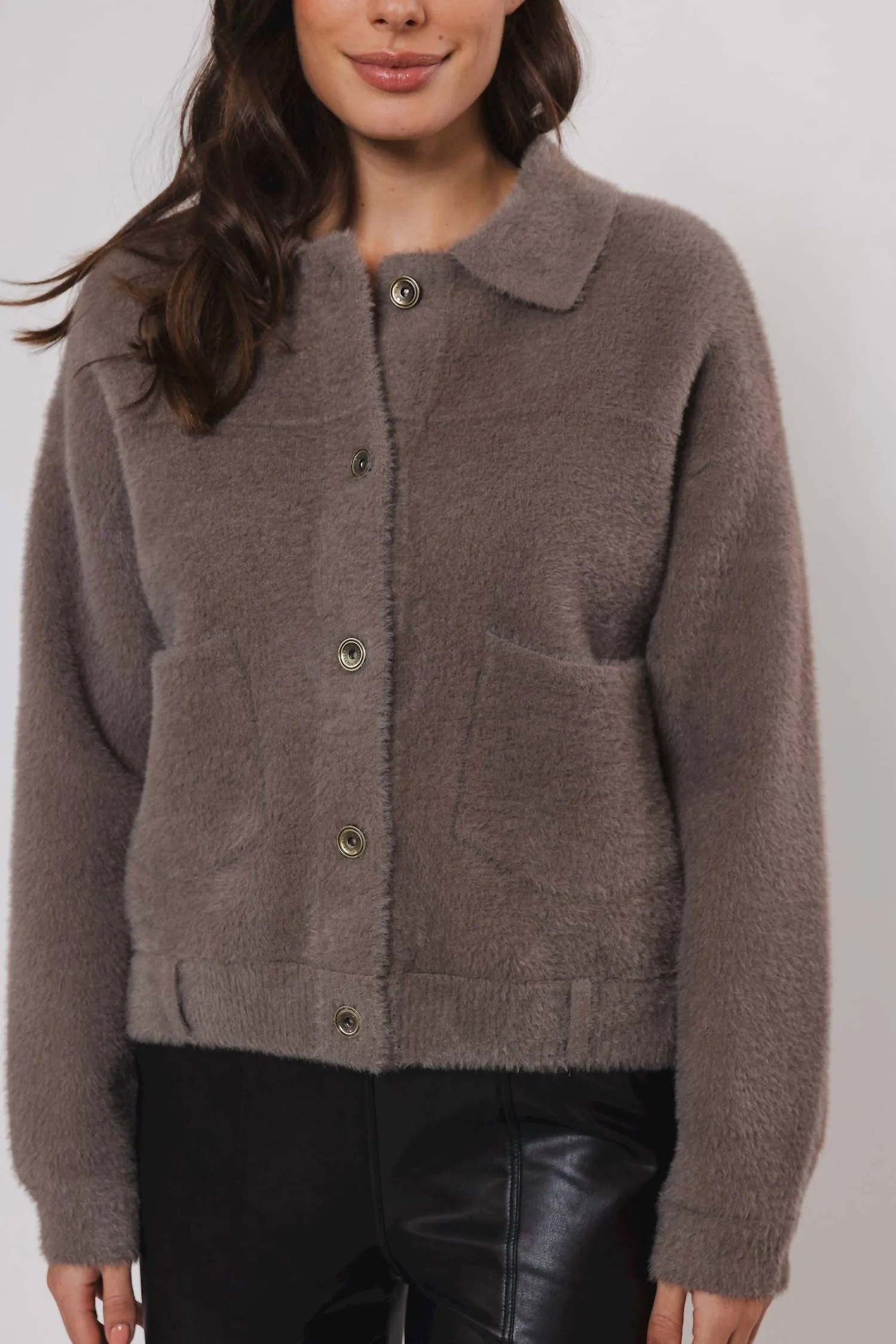 Bubbly Jacket In Taupe