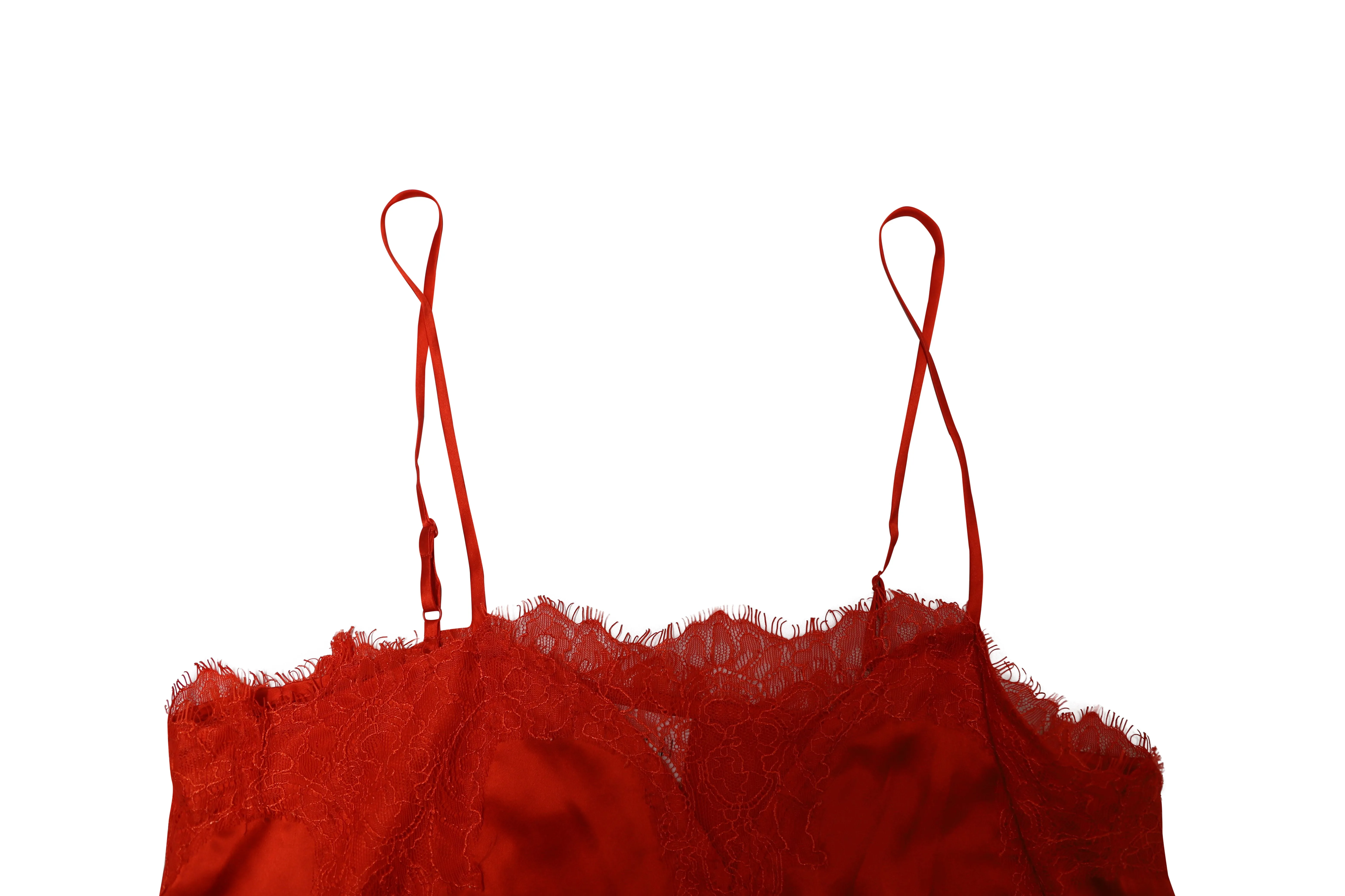 Cami NYC Lace Camisole in Red Silk