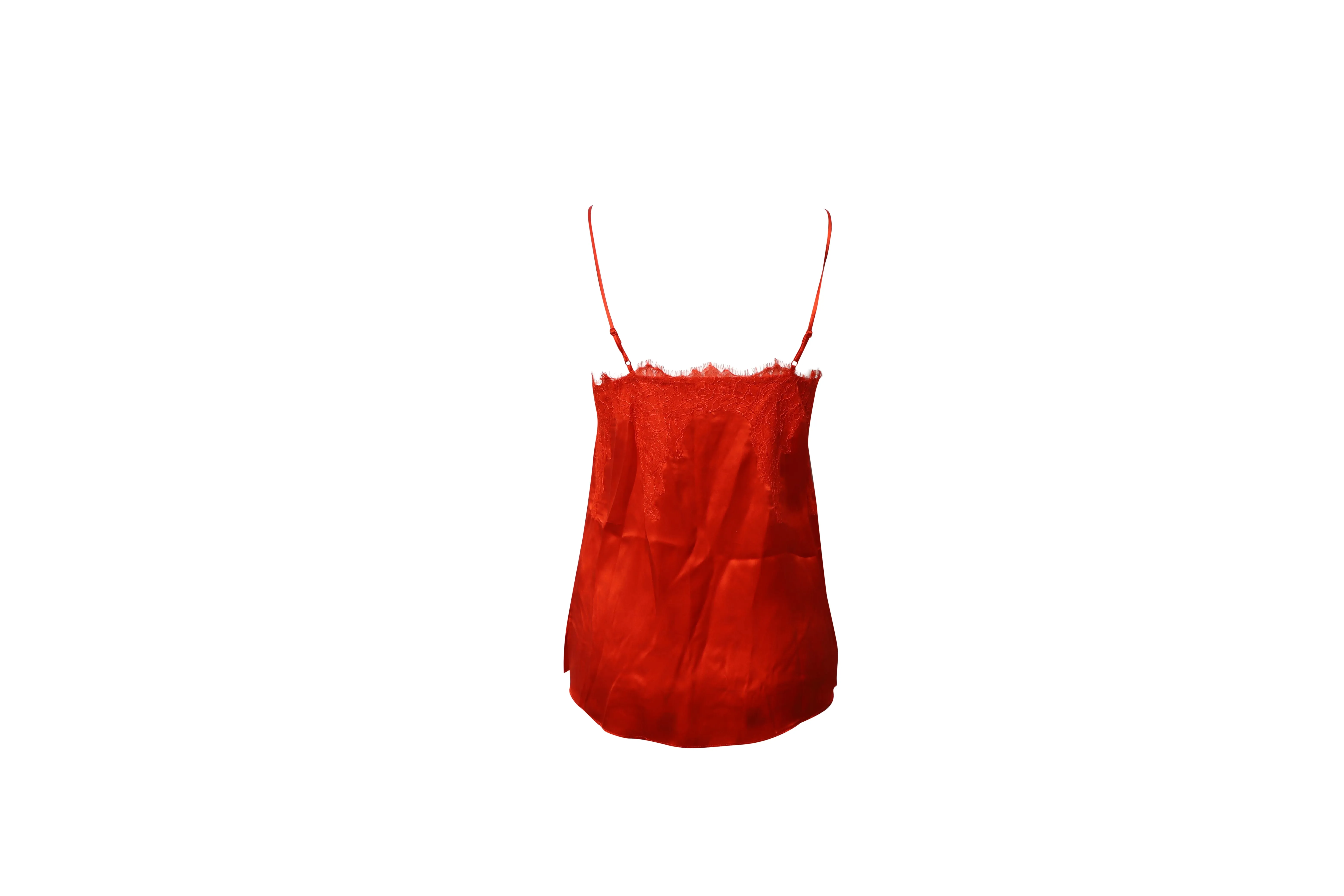 Cami NYC Lace Camisole in Red Silk