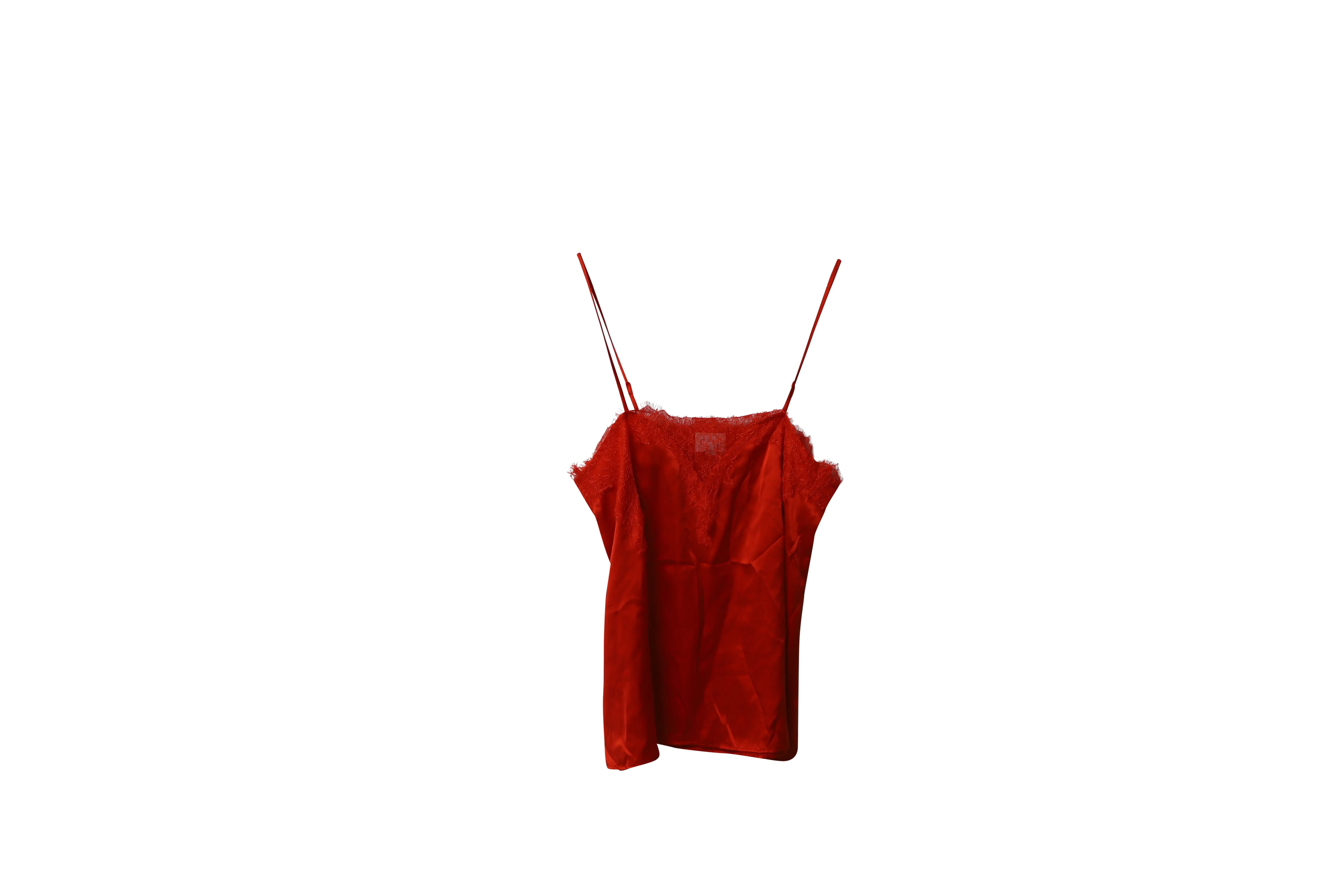 Cami NYC Lace Camisole in Red Silk