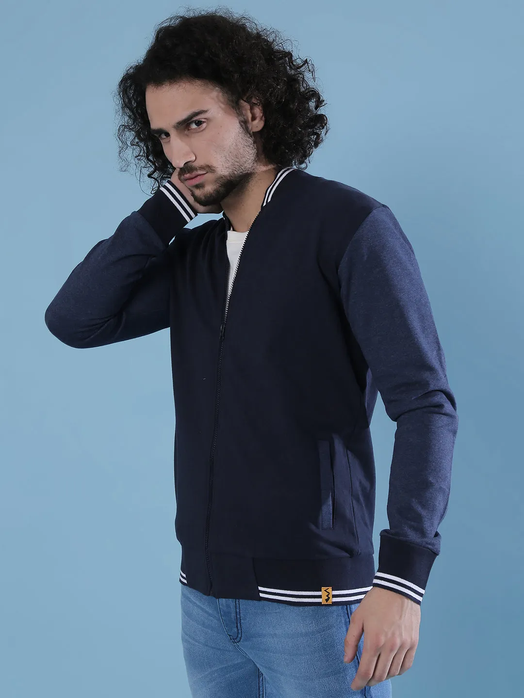 Campus Sutra Men Full Sleeve Stylish Casual Windcheater Varsity Jacket