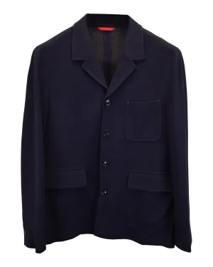 Carolina Herrera Jacket in Navy Blue Cotton