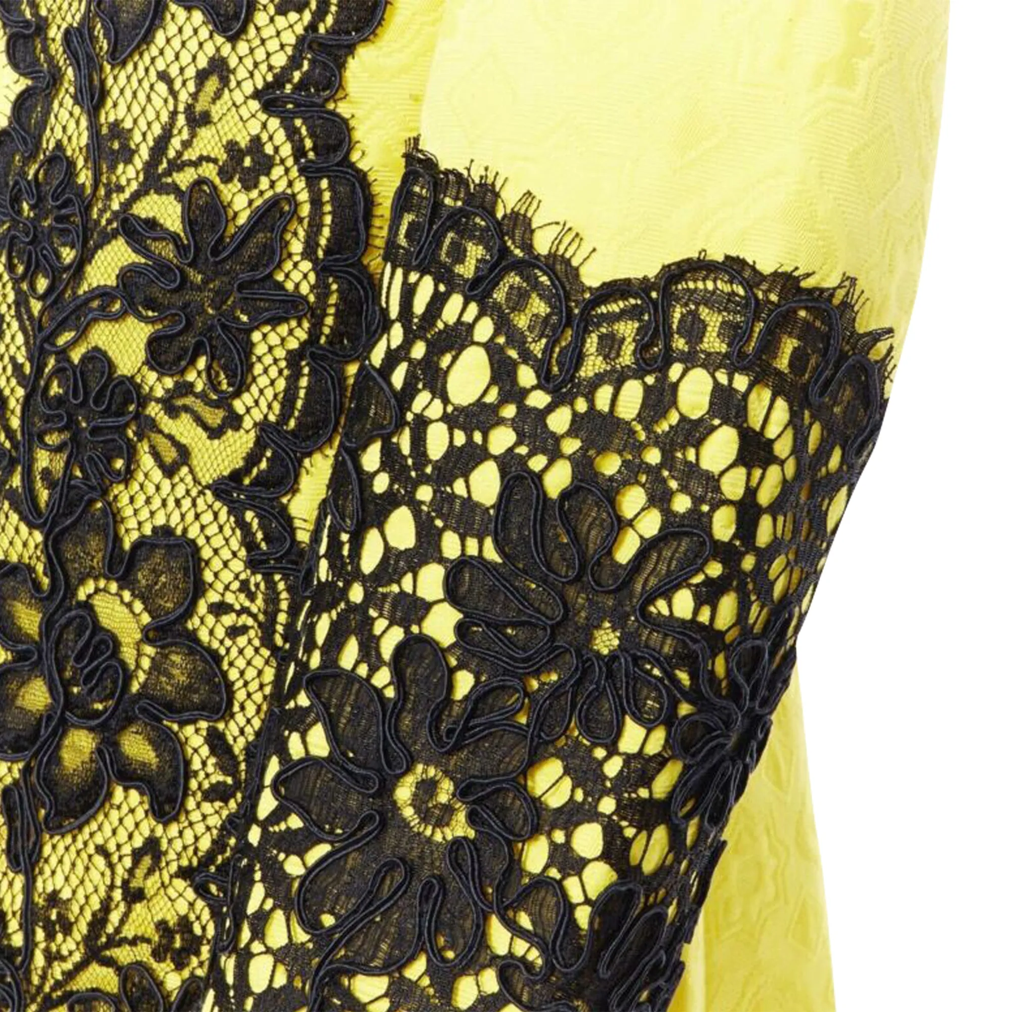 Christian Lacroix cotton floral jacquard lace padded jacket