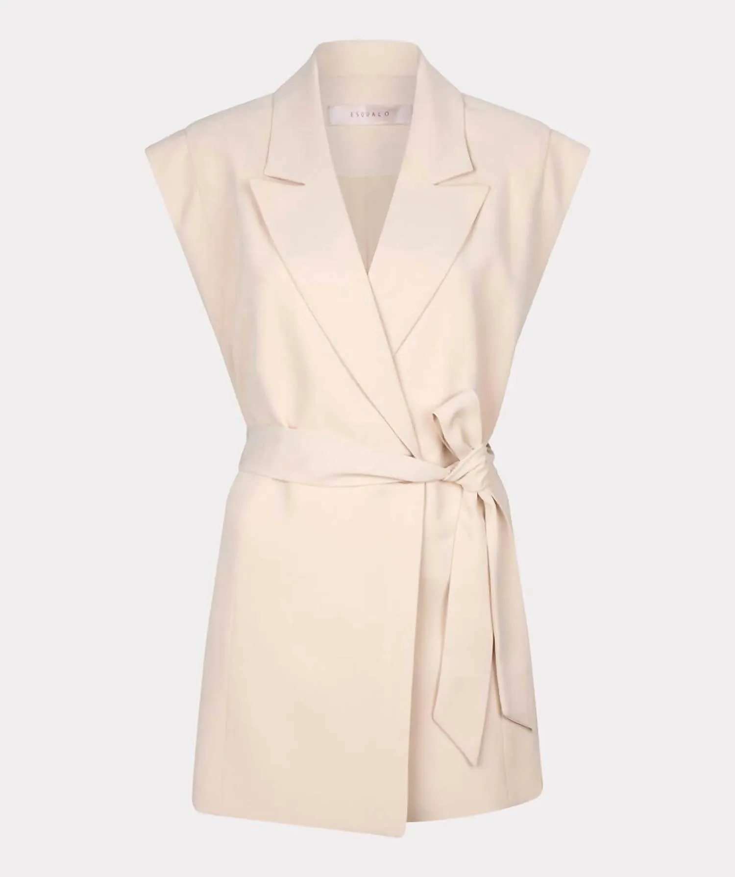 City Twill Gilet In Sand
