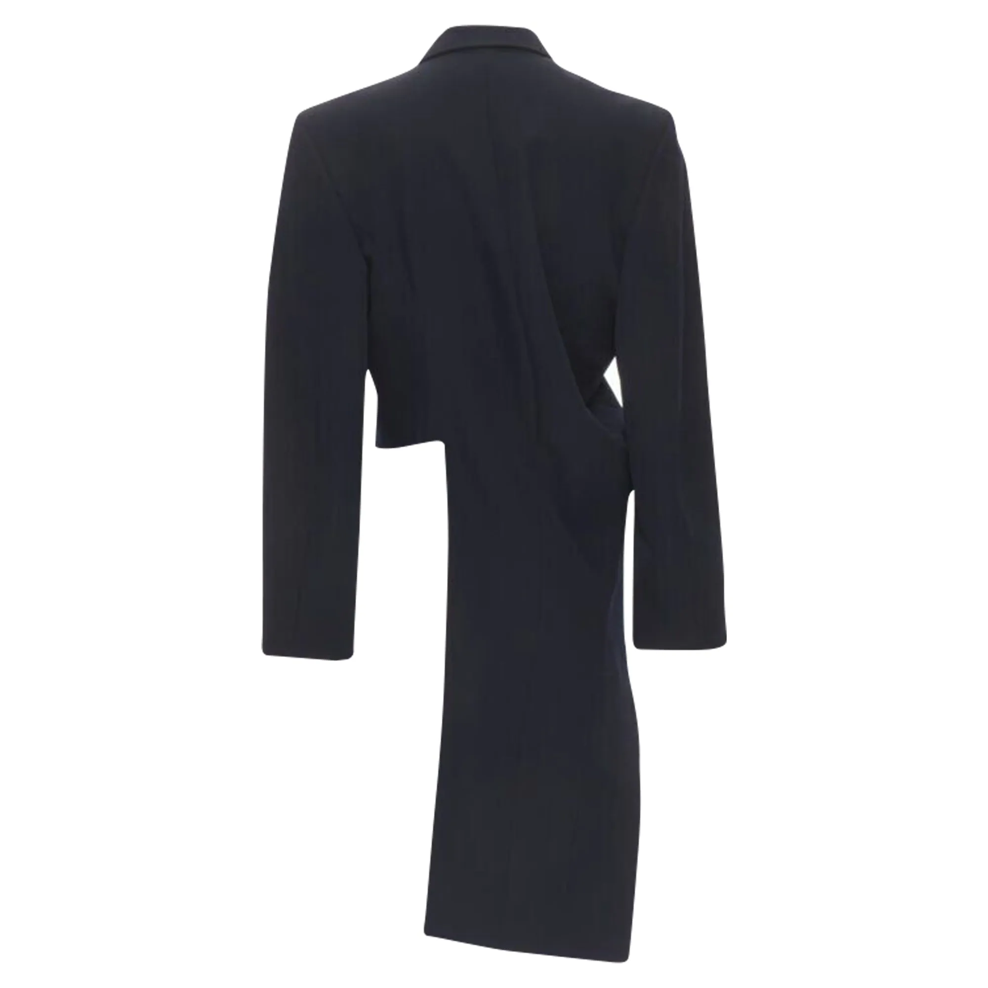 Comme Des Garcons cotton asymmetric cut biker coat