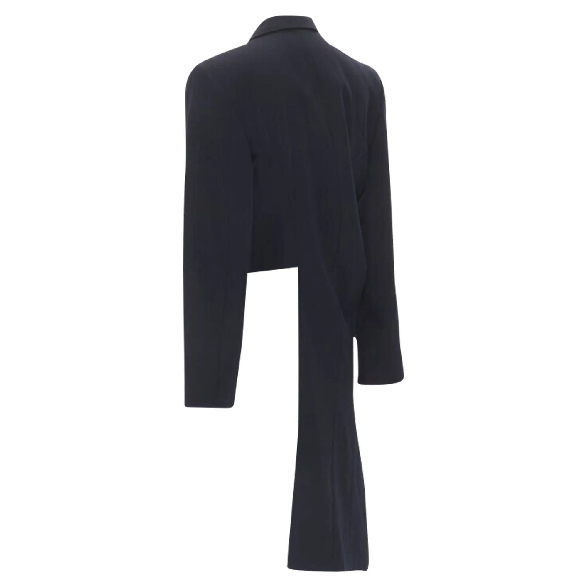 Comme Des Garcons cotton asymmetric cut biker coat