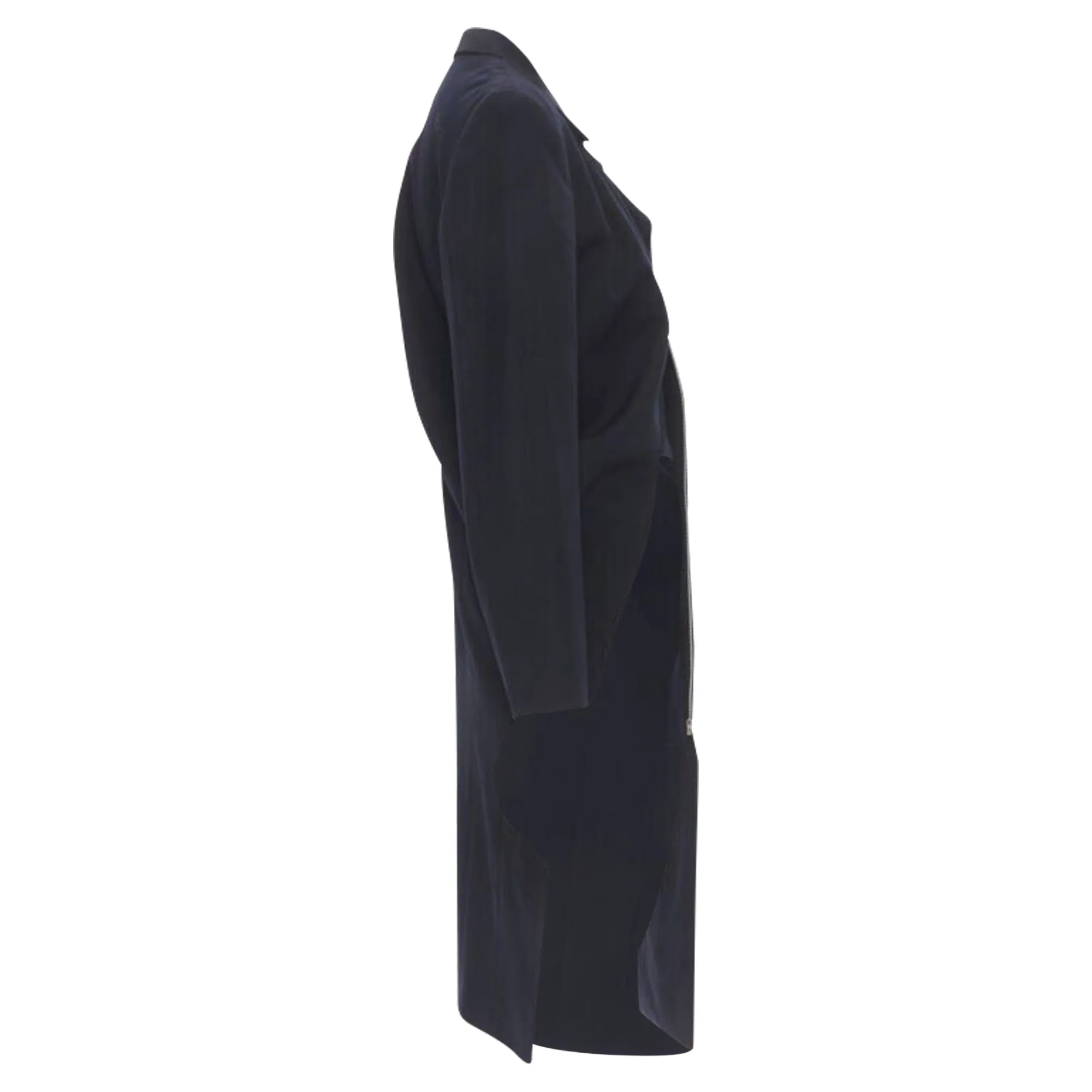 Comme Des Garcons cotton asymmetric cut biker coat