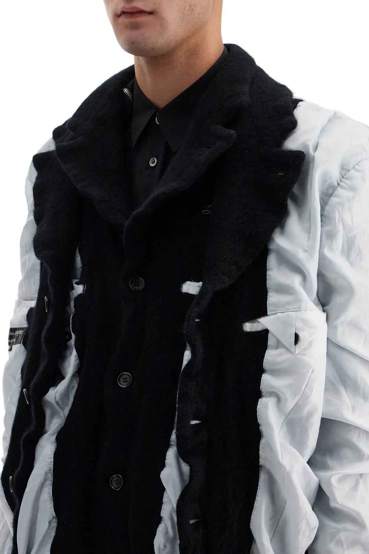 Comme Des Garcons Homme Plus Men's Laye Jacket With Inside Out Effect