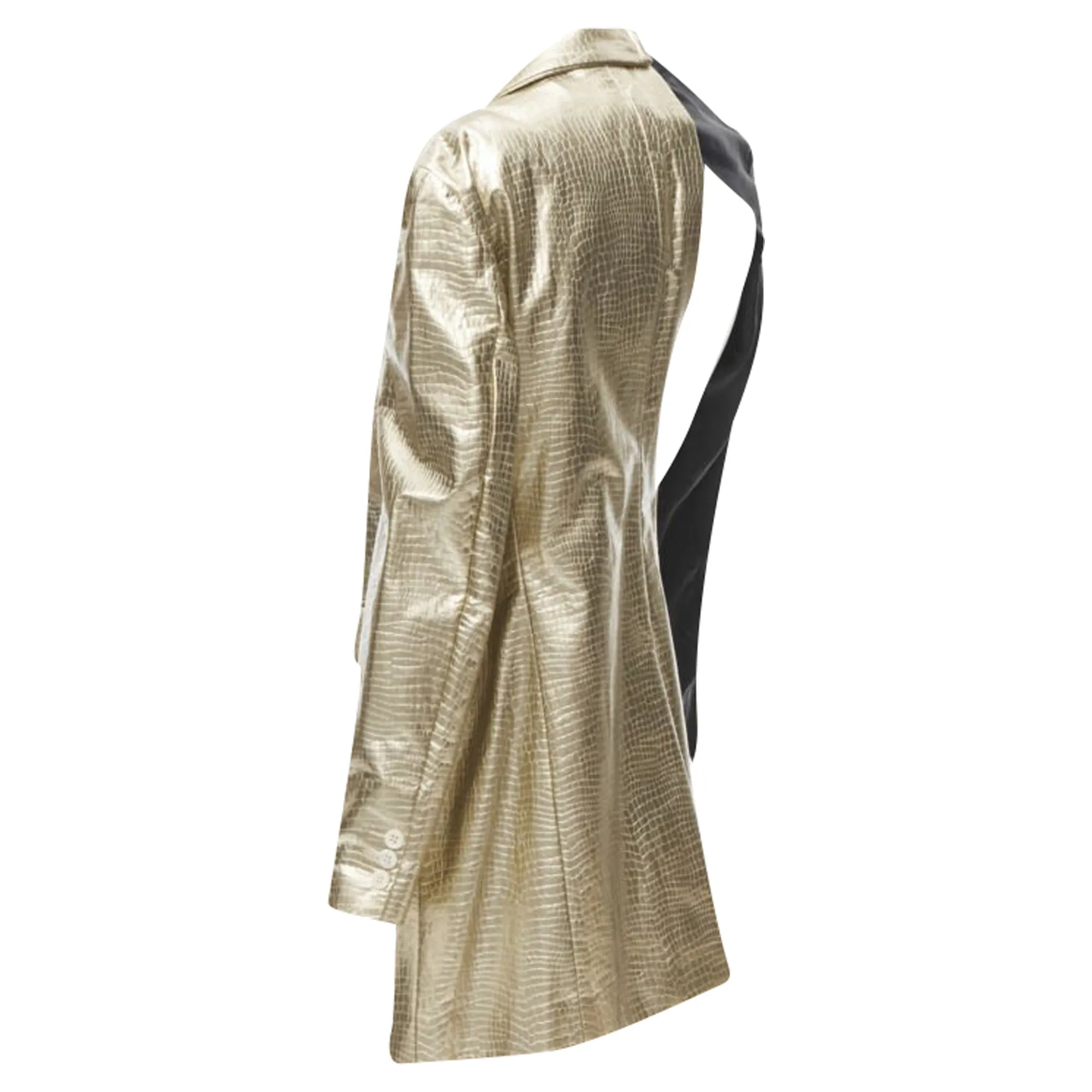 Comme Des Garcons pleated harness asymmetric open jacket