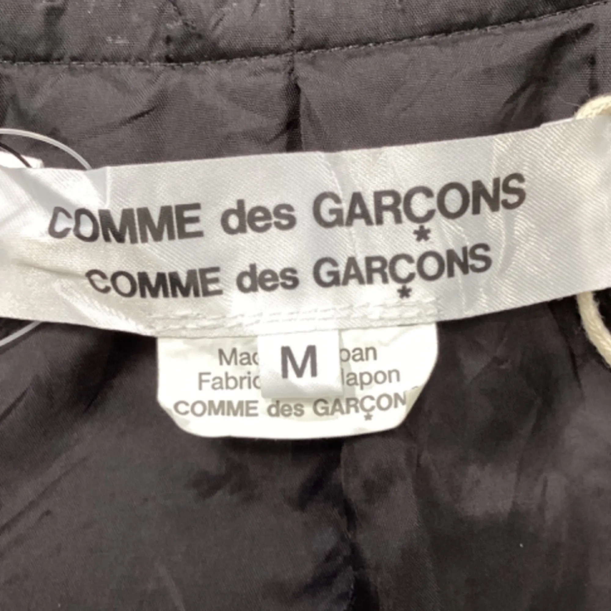 Comme des Garçons Frayed Jacket in Black Wool