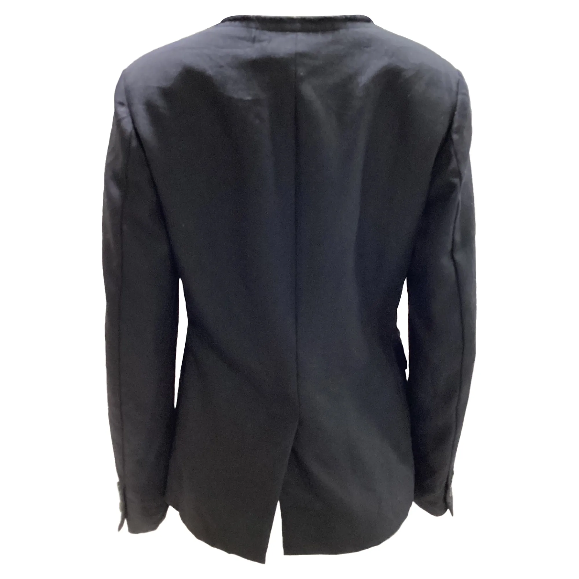 Comme des Garçons Frayed Jacket in Black Wool