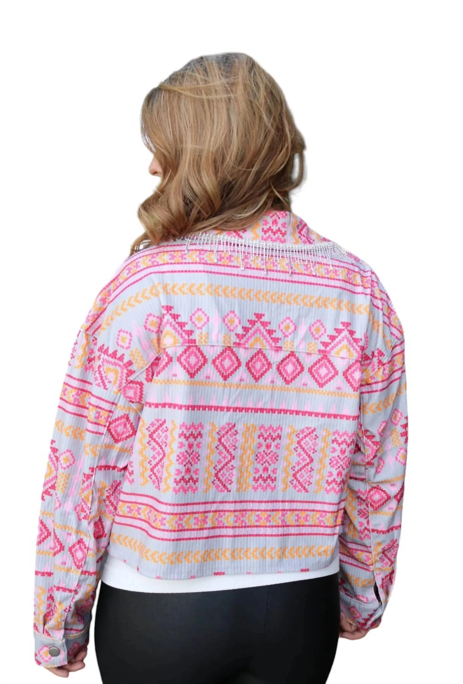 Cowgirl Barbie Jacket In Pink Multi