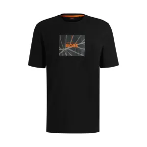 Crew-neck T-shirt in cotton with seasonal artwork
