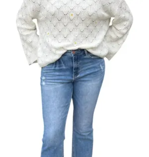 Daisy May Sweater In White