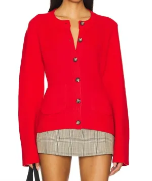 Dani Cardigan In Rouge