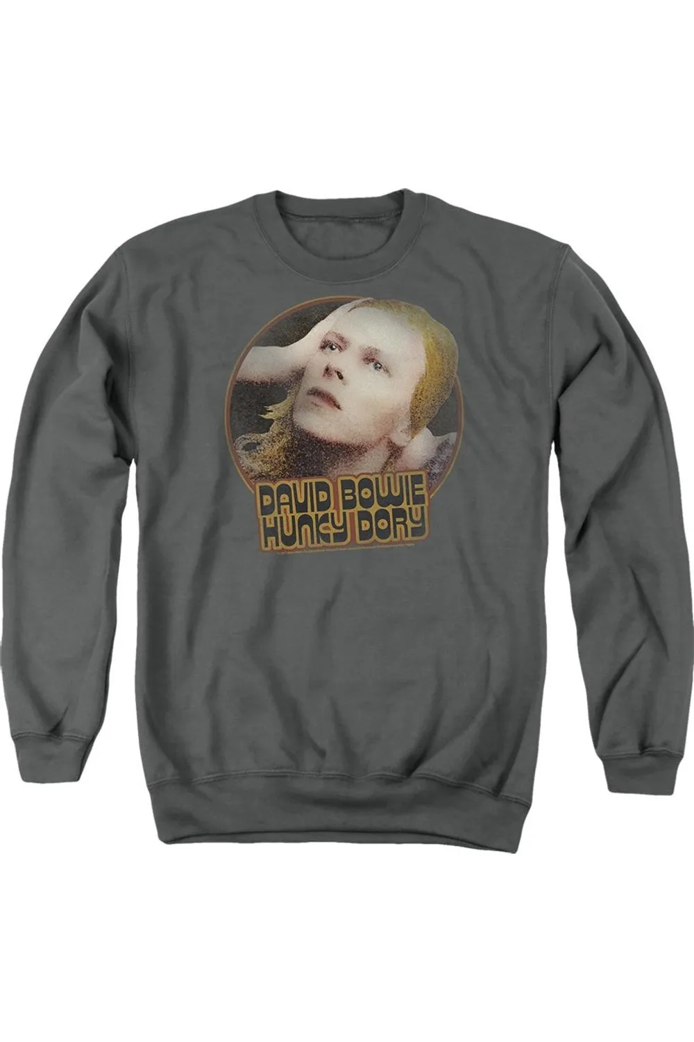 David Bowie Hunky Dory Circle Adult Crewneck Sweatshirt