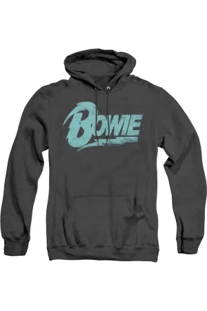 David Bowie Logo Adult Heather Hoodie
