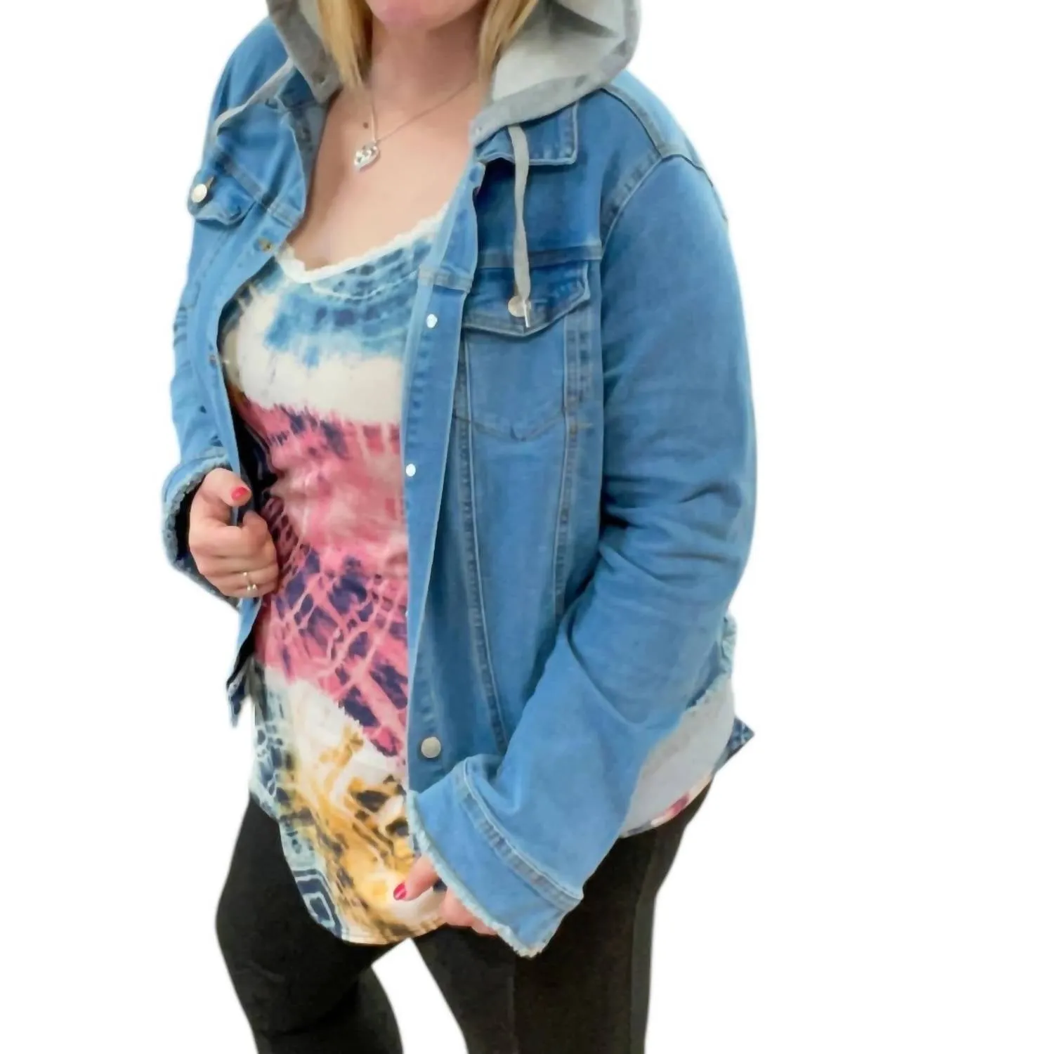 Denim Jacket In Blue/grey
