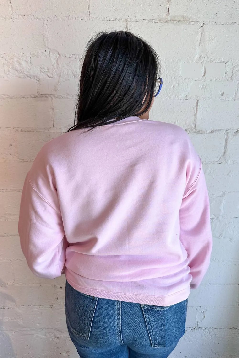 Diet Coke Soda Bottle Sweatshirt In Light Pink