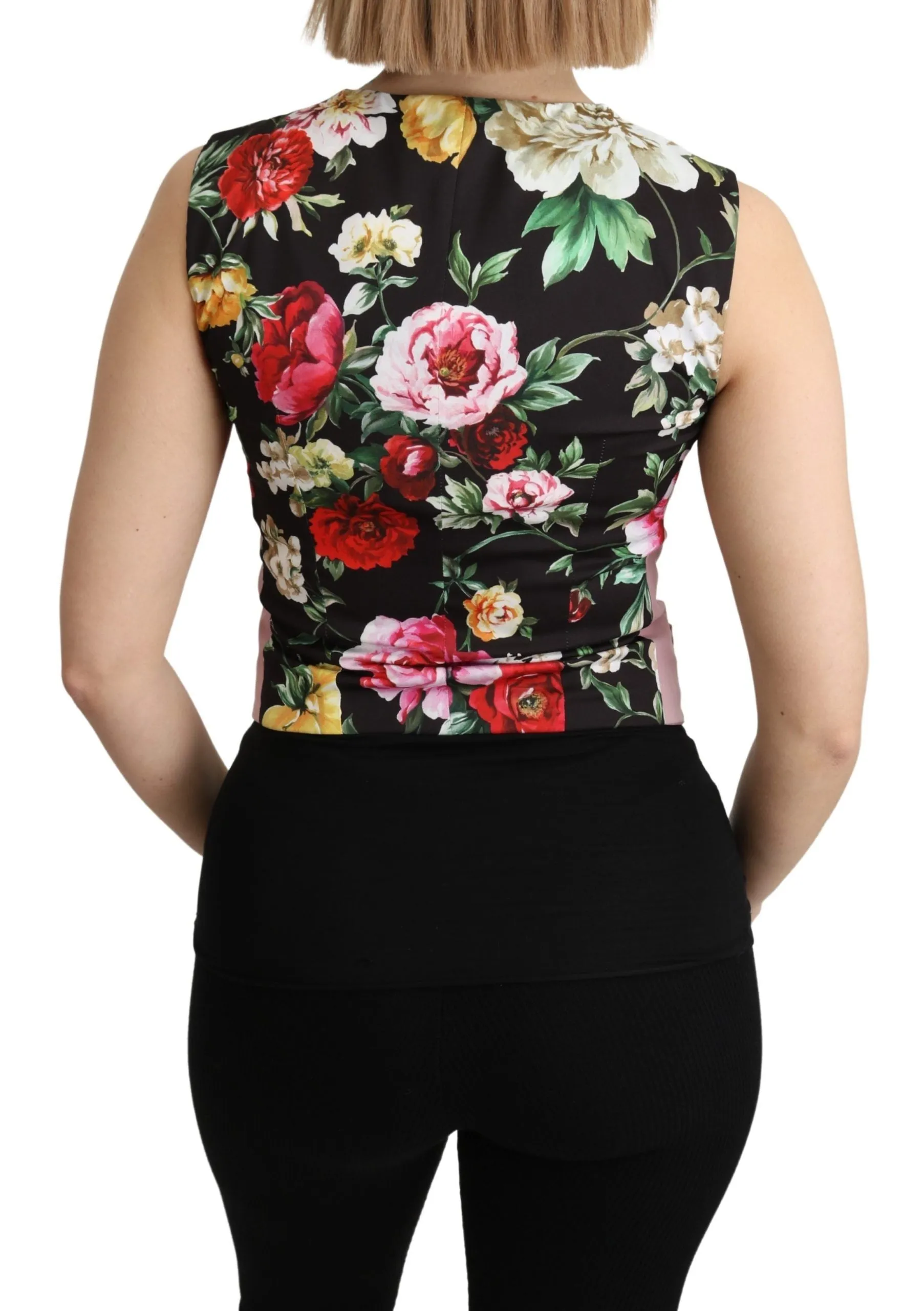Dolce & Gabbana Chic Sleeveless Vest in Women's Hues
