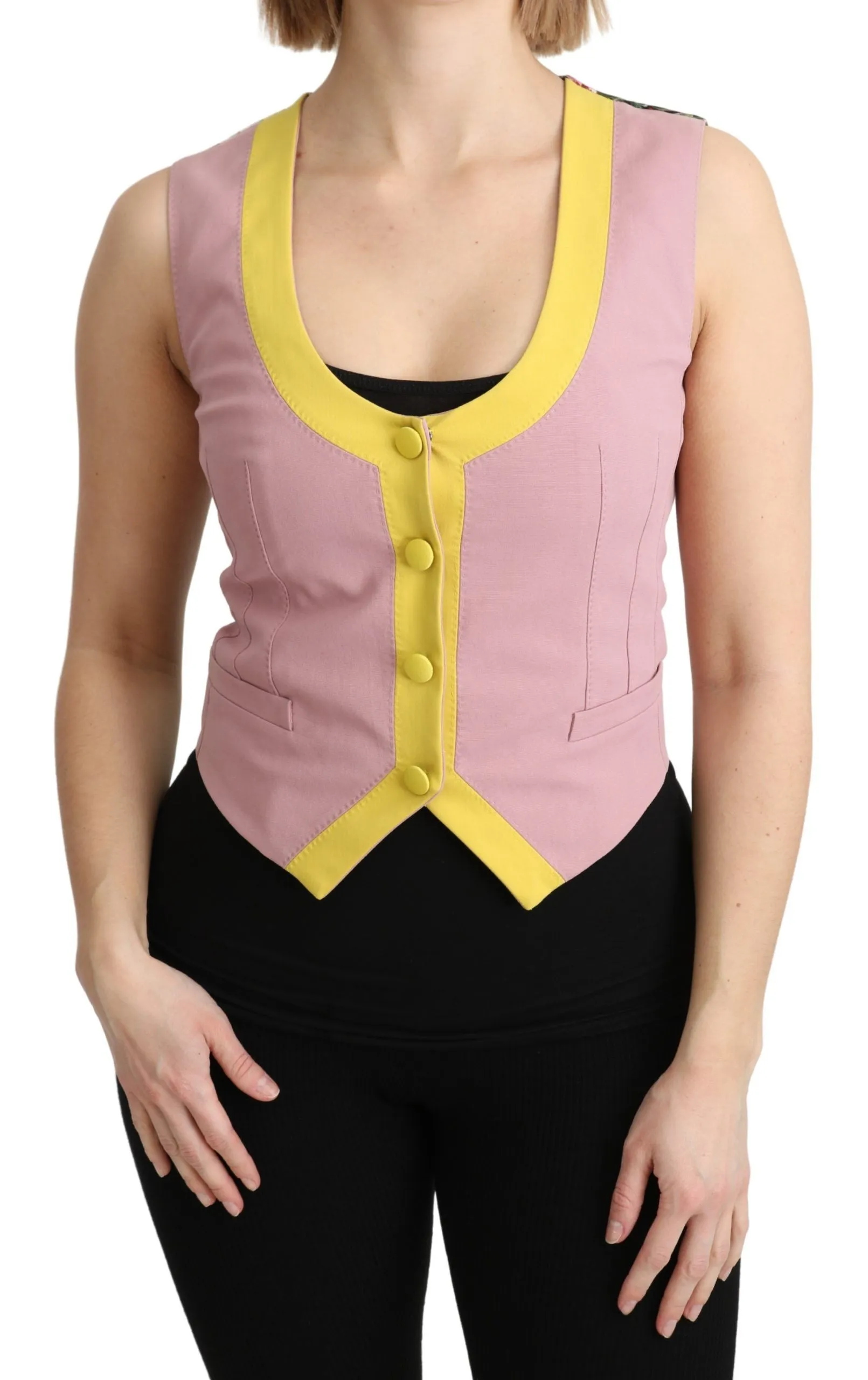 Dolce & Gabbana Chic Sleeveless Vest in Women's Hues